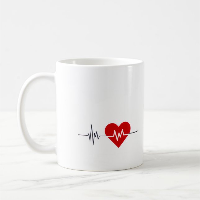 Taza De Café Mother's Day - Heartbeat (Izquierda)