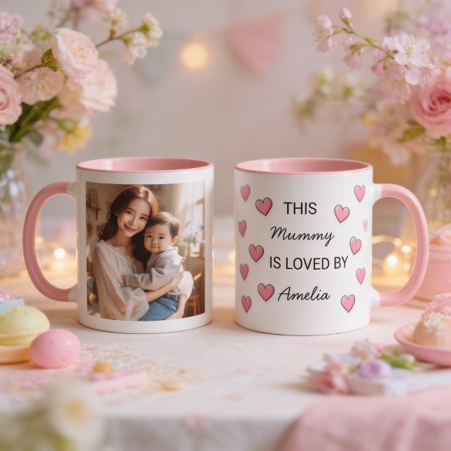 Taza de café Mother's Day personalizable. (Subido por el creador)