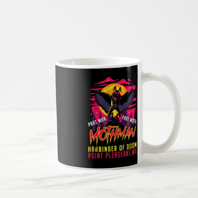 Taza De Café Mothman Fun Cryptiinger Part Man Part Moth (Derecha)