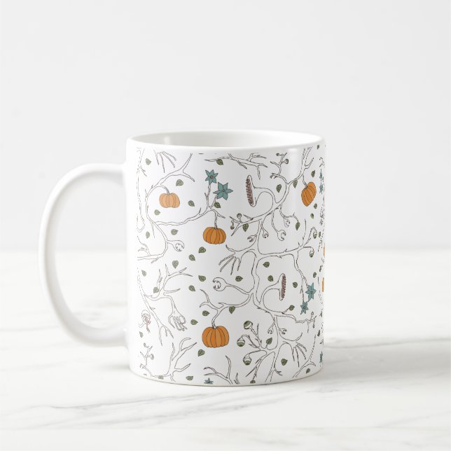 Taza De Café Motif de vigne effrayante pour Halloween (Izquierda)