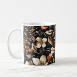 Taza De Café 🌸 Motif floral élégant et intemporel 🌸