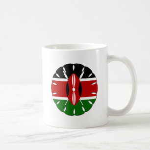 Taza De Café Motif keniano redondo: Símbolo nacional