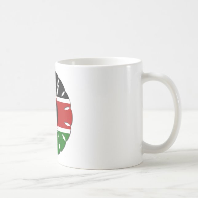Taza De Café Motif keniano redondo: Símbolo nacional (Derecha)
