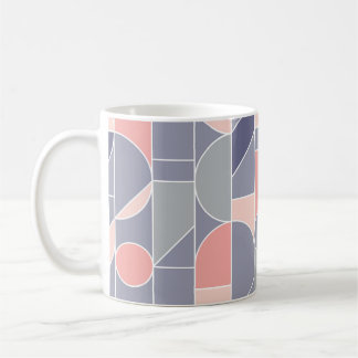 Taza De Café Motif retro Rosa gris sin soldadura
