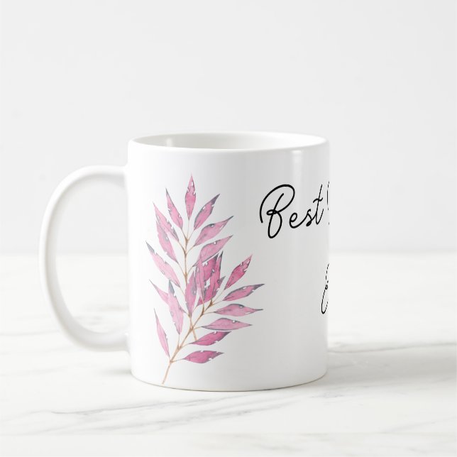 Taza De Café Motif rosa mejor profesor de la historia (Izquierda)
