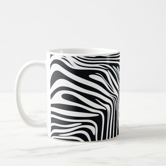 Taza De Café Motif zébré noir et blanc 🦓 (Izquierda)