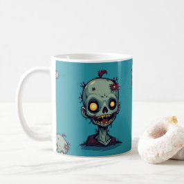 Taza De Café Motif zombie bleu