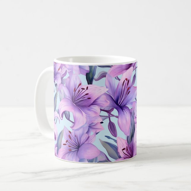 Taza De Café Motifs florales (Anverso izquierdo)
