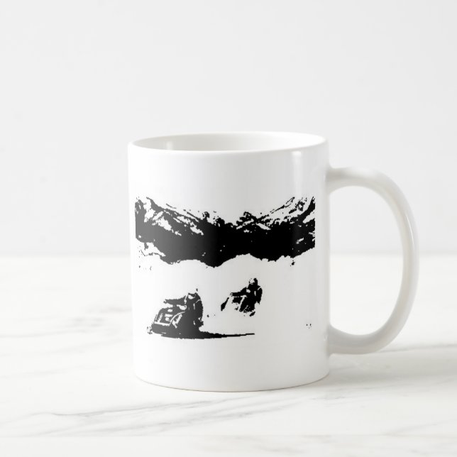 Taza De Café Motín que compite con del Snowmobile (Derecha)