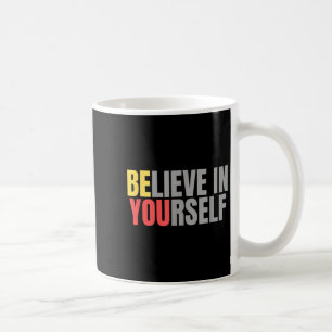 Taza De Café Motivación Cita De Mensaje Positivo Creer En El Su