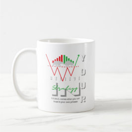 Taza De Café Motivación Comercial | Alcista | Patrón