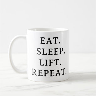 Taza De Café Motivación de aptitud para la puesta - Repetición