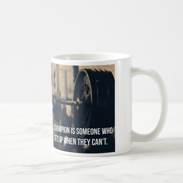 Taza De Café Motivación de entrenamiento de gimnasio (Derecha)