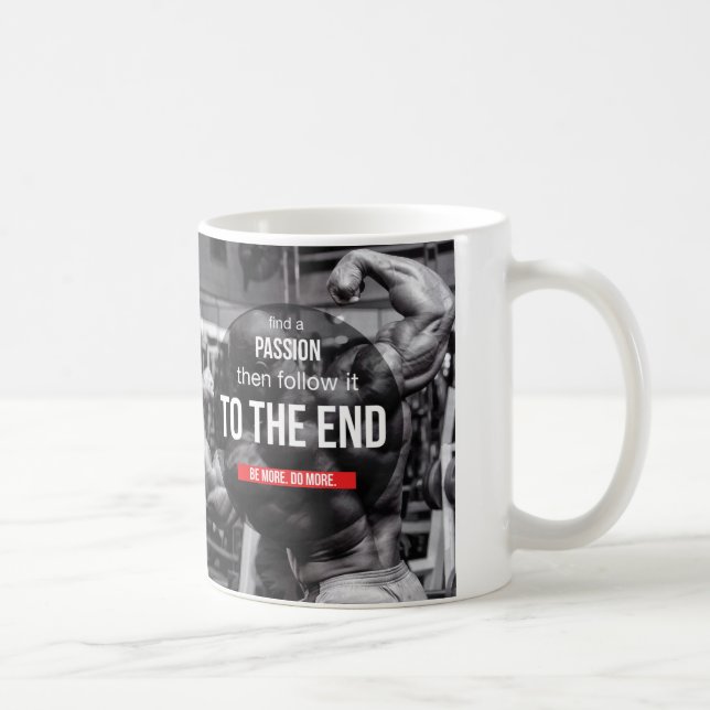 Taza De Café Motivación de entrenamiento de gimnasio (Derecha)
