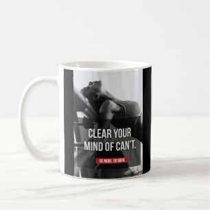 Taza De Café Motivación de entrenamiento de las mujeres: despej