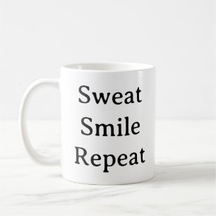 Taza De Café Motivación de fitness Mug - Sudor sonrisa repetici