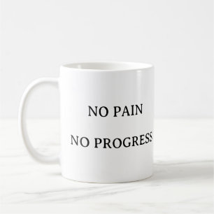Taza De Café Motivación De Gimnasio - Sin Dolor No Progreso Cit