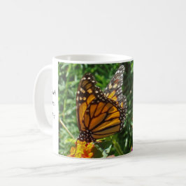 Taza De Café Motivación de la mariposa monarca Foto de madrugad