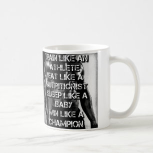 Taza De Café Motivación del entrenamiento: entrenar como atleta
