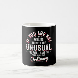 Taza De Café Motivación - Disposición A Poner En Riesgo Lo Inus