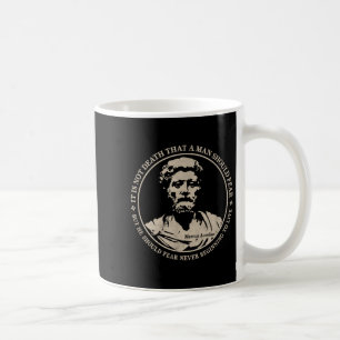 Taza De Café Motivación Marcus Aurelius Cita Sobre El Miedo