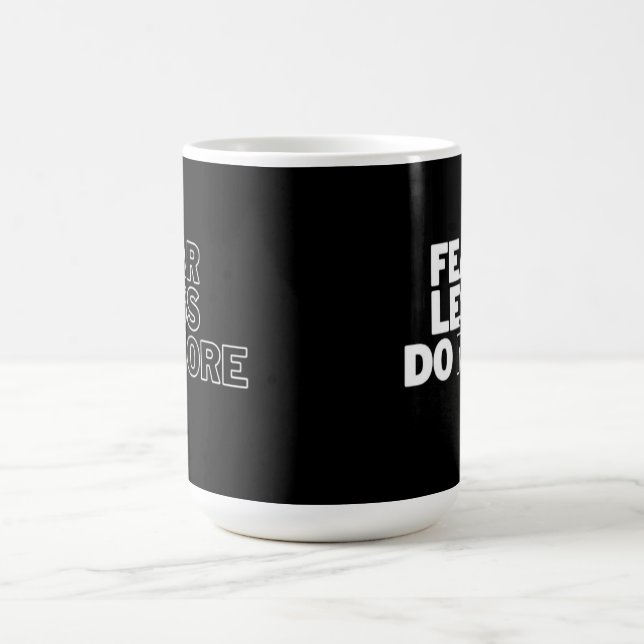 Taza De Café Motivación "Miedo menos hacer más" (Centro)