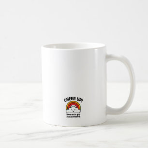 Taza de café motivacional Cheer Up Rainbow Cloud