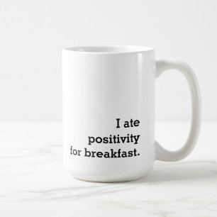 Taza de café motivacional inspiradora de positivid
