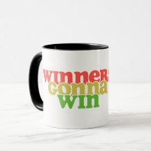 Taza de café motivacional retro groovy