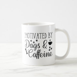 Taza De Café Motivados Por Perros Y Cafeína