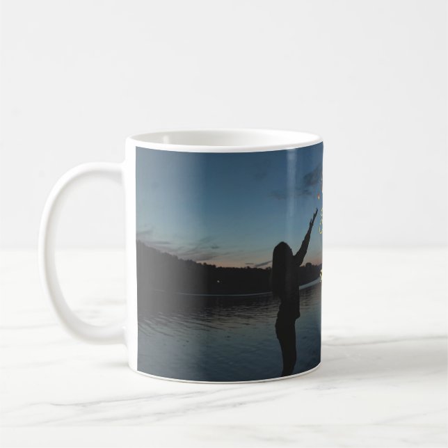 Taza De Café Motivational Peace Quote Mug: Finding True Peace (Izquierda)