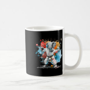 Taza De Café Motivo de elefante de karate Taekwondo Kickboxing