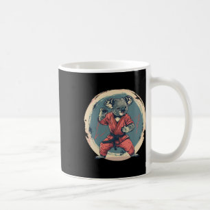 Taza De Café Motivo de koala de karate Taekwondo Jiu-jitsu Mma