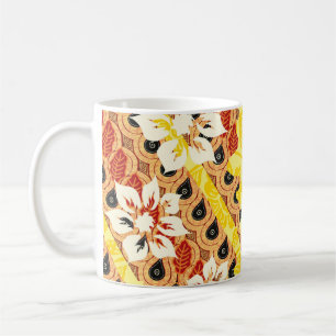 Taza De Café Motivos de batik indonesio con un plan muy distint