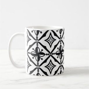 Taza De Café Motivos de batik indonesio con una parte muy disti