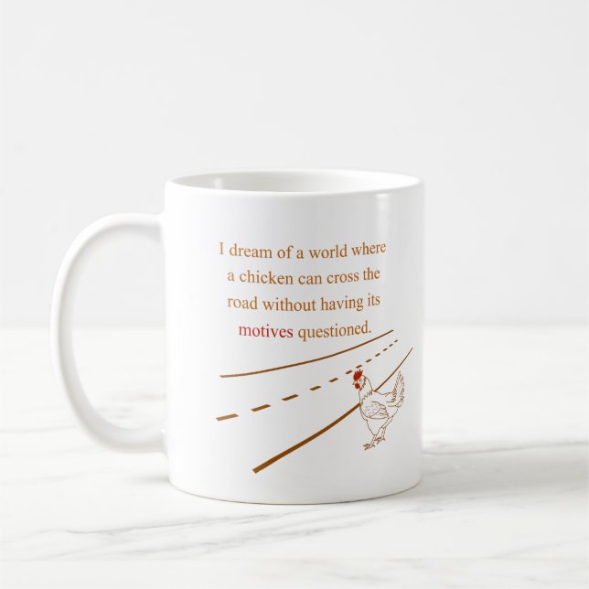 Taza De Café Motivos del pollo preguntados (Izquierda)