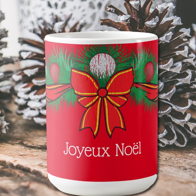 Taza De Café Motivos festivos - Joyeux Noël - café rojo Mug (Subido por el creador)