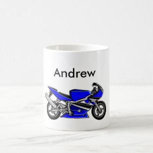 Taza De Café Moto azul