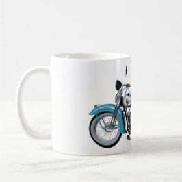 Taza De Café Moto azul vintage