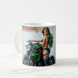 Taza De Café Moto Babe