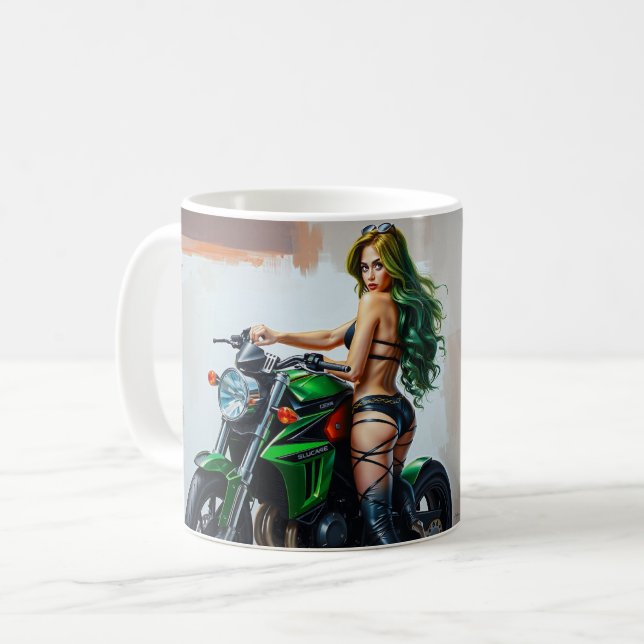 Taza De Café Moto Babe (Anverso izquierdo)