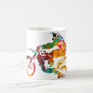 Taza De Café Moto de cross de tierra