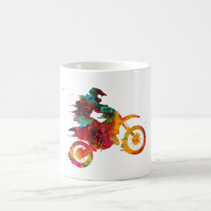 Taza De Café Moto de cross de tierra