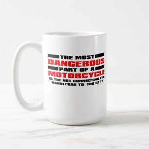 Taza De Café Moto divertida peligrosa de nuez bicicleta de moto