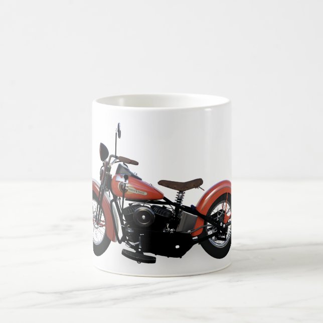 Taza De Café Moto rojo vintage (Centro)