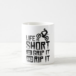 Taza De Café Moto Trial Bicicleta