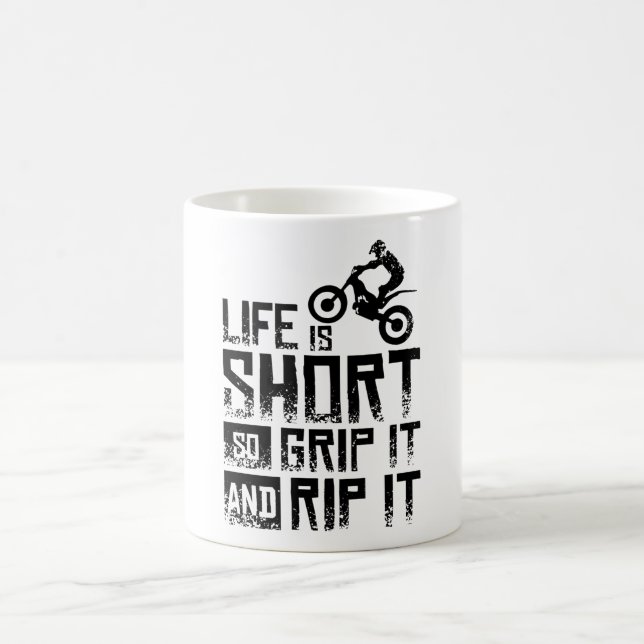 Taza De Café Moto Trial Bicicleta (Centro)