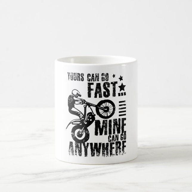 Taza De Café Moto trial bike fast (Centro)