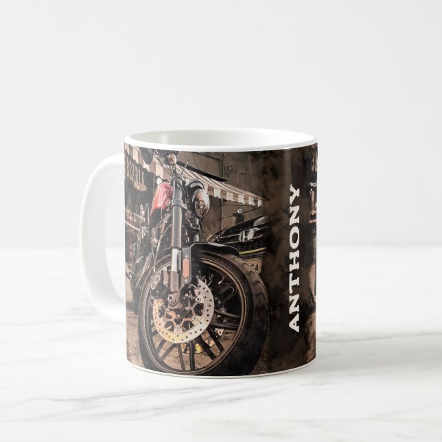 Taza De Café Motocicleta (Anverso izquierdo)