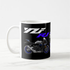 Taza De Café Motocicleta azul R1 Sportsbici